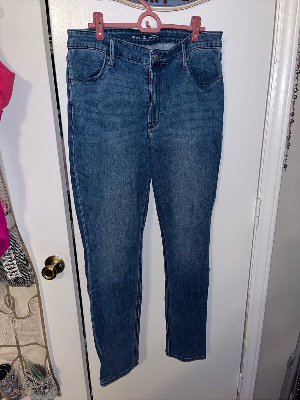 High-Rise Old Navy Blue Jeans